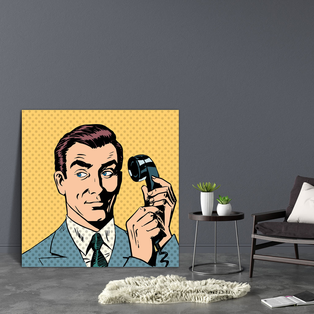 Businessman On The Phone Canvas Painting Synthetic Frame-Paintings MDF Framing-AFF_FR-IC 5004750 IC 5004750, Ancient, Animated Cartoons, Art and Paintings, Books, Caricature, Cartoons, Comics, Dots, Historical, Illustrations, Medieval, Modern Art, Pop Art, Retro, Vintage, businessman, on, the, phone, canvas, painting, synthetic, frame, pop, art, comic, book, telephone, cartoon, man, communications, dot, face, gadgets, halftone, hip, illustration, modern, sound, style, talking, technology, thought, artzfolio