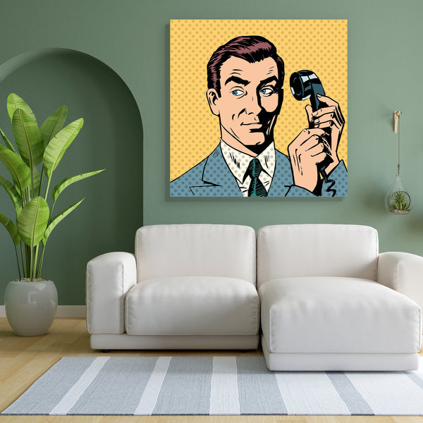Businessman On The Phone Canvas Painting Synthetic Frame-Paintings MDF Framing-AFF_FR-IC 5004750 IC 5004750, Ancient, Animated Cartoons, Art and Paintings, Books, Caricature, Cartoons, Comics, Dots, Historical, Illustrations, Medieval, Modern Art, Pop Art, Retro, Vintage, businessman, on, the, phone, canvas, painting, for, bedroom, living, room, engineered, wood, frame, pop, art, comic, book, telephone, cartoon, man, communications, dot, face, gadgets, halftone, hip, illustration, modern, sound, style, talk