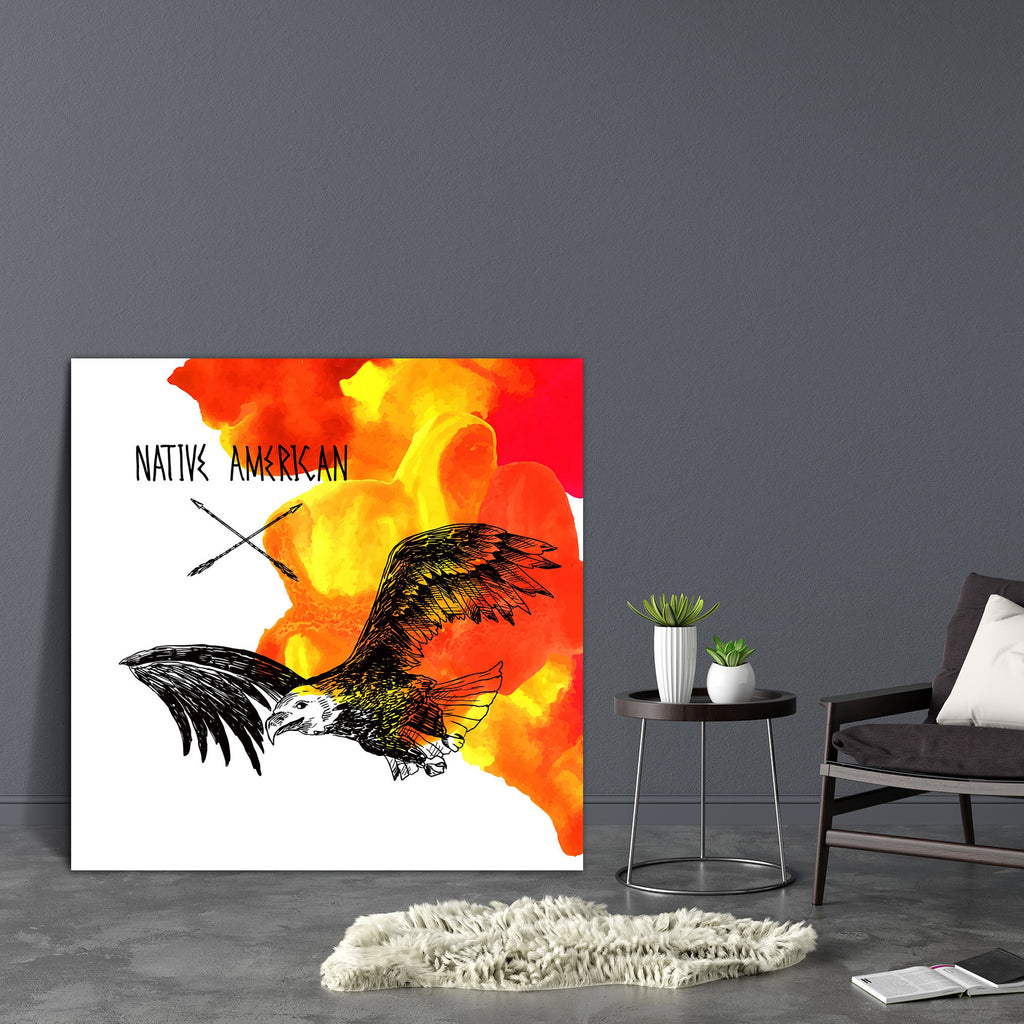 Native American D3 Canvas Painting Synthetic Frame-Paintings MDF Framing-AFF_FR-IC 5004753 IC 5004753, American, Ancient, Arrows, Art and Paintings, Birds, Culture, Digital, Digital Art, Drawing, Ethnic, Graphic, Hand Drawn, Historical, Illustrations, Indian, Medieval, Signs, Signs and Symbols, Sketches, Symbols, Traditional, Tribal, Vintage, Watercolour, World Culture, native, d3, canvas, painting, synthetic, frame, aboriginal, america, apache, arrow, art, background, bird, bow, chief, decoration, design, 