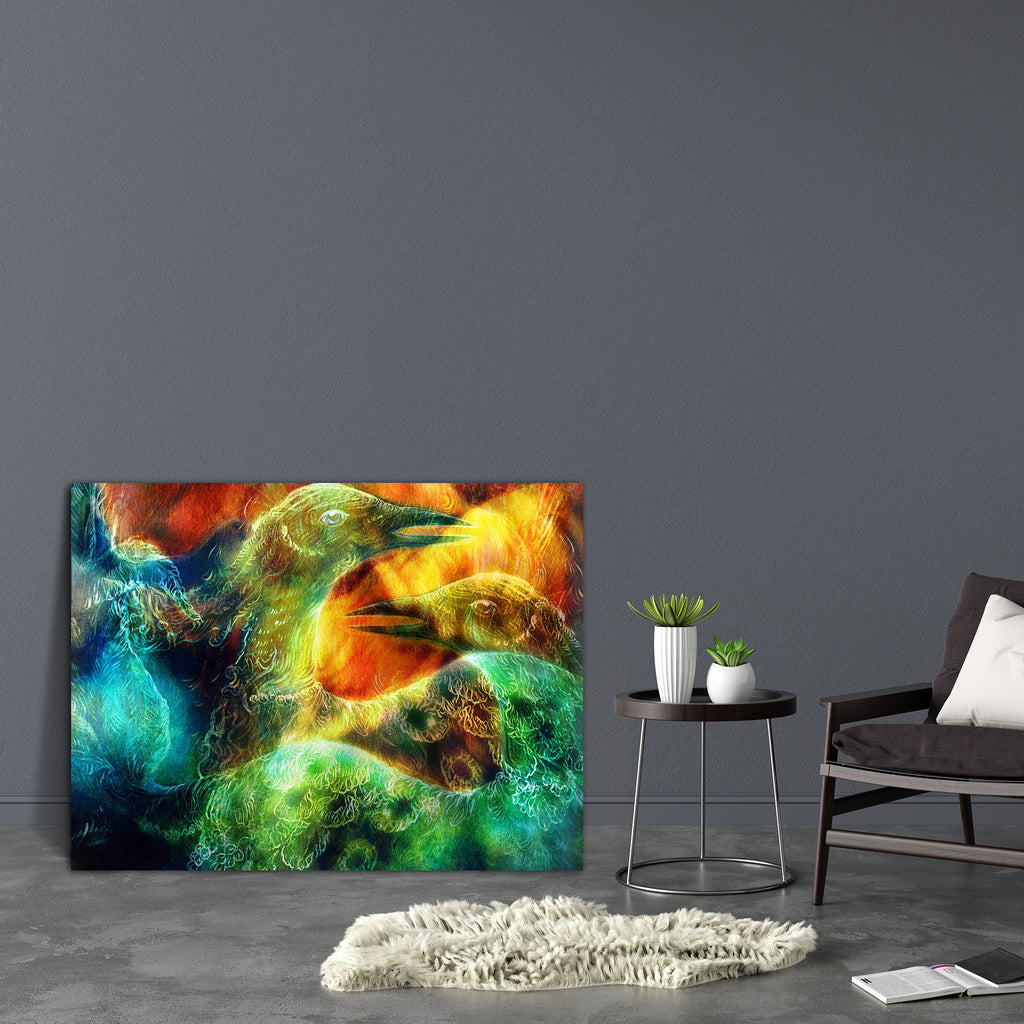 The Phoenix Bird Canvas Painting Synthetic Frame-Paintings MDF Framing-AFF_FR-IC 5004767 IC 5004767, Animals, Art and Paintings, Birds, Collages, Decorative, Drawing, Fantasy, Illustrations, Individuals, Nature, Paintings, Portraits, Scenic, Spiritual, the, phoenix, bird, canvas, painting, synthetic, frame, animal, art, background, beautiful, beauty, calm, child, color, colorful, creature, detailed, elemental, elven, emerald, enchanting, energy, fae, fairy, fairytale, feather, green, illustration, imaginati