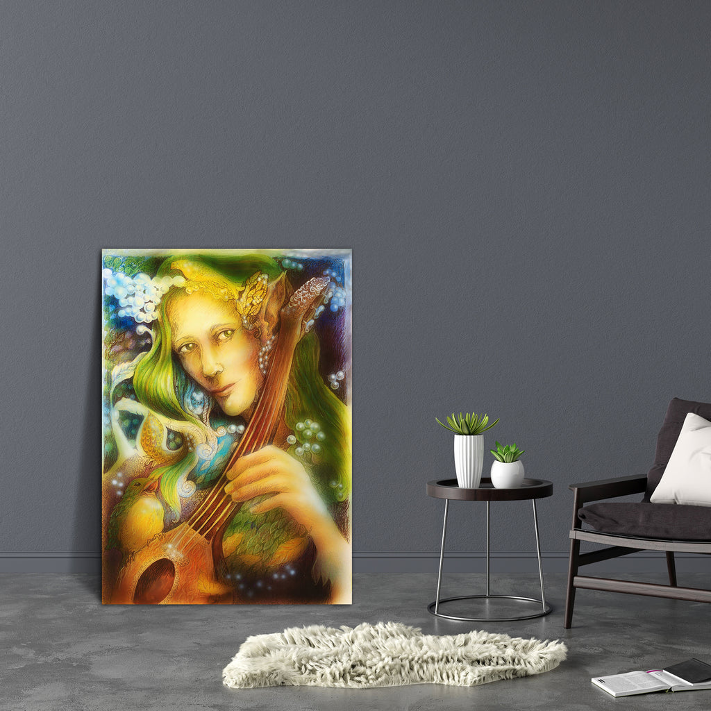 Elven Man Face With Green Hair & Pearls Canvas Painting Synthetic Frame-Paintings MDF Framing-AFF_FR-IC 5004771 IC 5004771, Abstract Expressionism, Abstracts, Art and Paintings, Botanical, Culture, Drawing, Ethnic, Floral, Flowers, Illustrations, Individuals, Music, Music and Dance, Music and Musical Instruments, Nature, Paintings, Portraits, Religion, Religious, Scenic, Semi Abstract, Sketches, Spiritual, Traditional, Tribal, World Culture, elven, man, face, with, green, hair, pearls, canvas, painting, syn