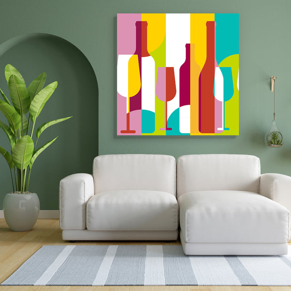Abstract Bottle Pattern Canvas Painting Synthetic Frame-Paintings MDF Framing-AFF_FR-IC 5004790 IC 5004790, Abstract Expressionism, Abstracts, Art and Paintings, Beverage, Cuisine, Drawing, Food, Food and Beverage, Food and Drink, Geometric, Geometric Abstraction, Holidays, Illustrations, Modern Art, Patterns, Semi Abstract, Signs, Signs and Symbols, Wine, abstract, bottle, pattern, canvas, painting, for, bedroom, living, room, engineered, wood, frame, art, modern, bottles, contemporary, alcohol, background