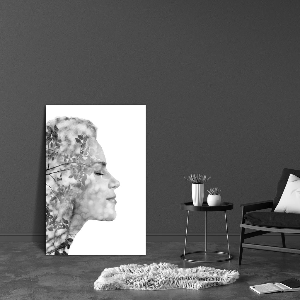 Portrait Of Young Woman D3 Canvas Painting Synthetic Frame-Paintings MDF Framing-AFF_FR-IC 5004802 IC 5004802, Abstract Expressionism, Abstracts, Art and Paintings, Black, Black and White, Fashion, Individuals, Nature, People, Portraits, Scenic, Semi Abstract, Signs, Signs and Symbols, White, portrait, of, young, woman, d3, canvas, painting, synthetic, frame, abstract, art, background, beautiful, beauty, bio, concept, creative, design, double, dreamy, eco, ecology, environment, exposure, face, female, femin