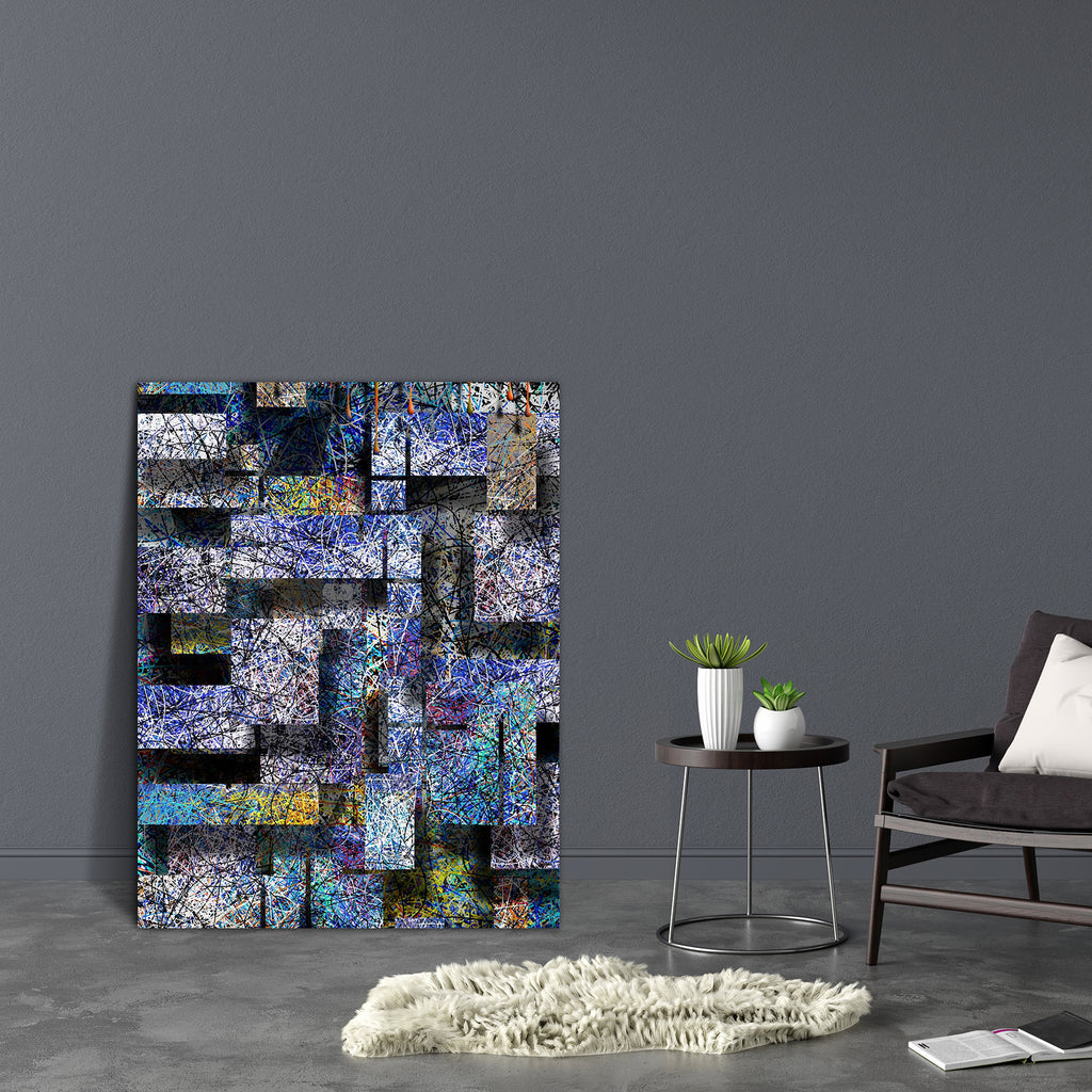 Dimensionsal Abstract Canvas Painting Synthetic Frame-Paintings MDF Framing-AFF_FR-IC 5004806 IC 5004806, Abstract Expressionism, Abstracts, Art and Paintings, Conceptual, Decorative, Digital, Digital Art, Geometric, Geometric Abstraction, Graphic, Grid Art, Illustrations, Modern Art, Paintings, Patterns, Semi Abstract, Signs, Signs and Symbols, Triangles, Urban, dimensionsal, abstract, canvas, painting, synthetic, frame, abstraction, angle, angles, angular, arrangement, art, artistic, artwork, backdrop, ba