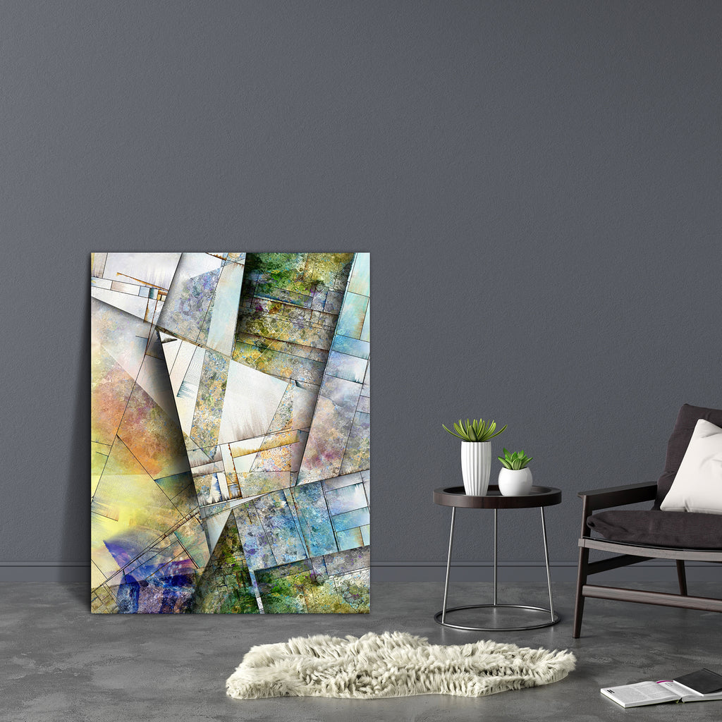 Abstract Art D31 Canvas Painting Synthetic Frame - Paintings MDF Framing - ArtzFolio.com