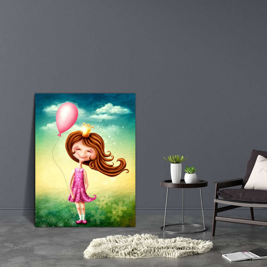 Little Fairy Girl D2 Canvas Painting Synthetic Frame-Paintings MDF Framing-AFF_FR-IC 5004808 IC 5004808, Animated Cartoons, Art and Paintings, Baby, Birthday, Caricature, Cartoons, Children, Culture, Drawing, Ethnic, Fantasy, Folk Art, Hearts, Illustrations, Kids, Love, Paintings, Romance, Space, Traditional, Tribal, World Culture, little, fairy, girl, d2, canvas, painting, synthetic, frame, air, alone, art, artwork, balloon, beauty, big, cartoon, child, copy, crown, cute, dream, dress, eyes, female, fly, f