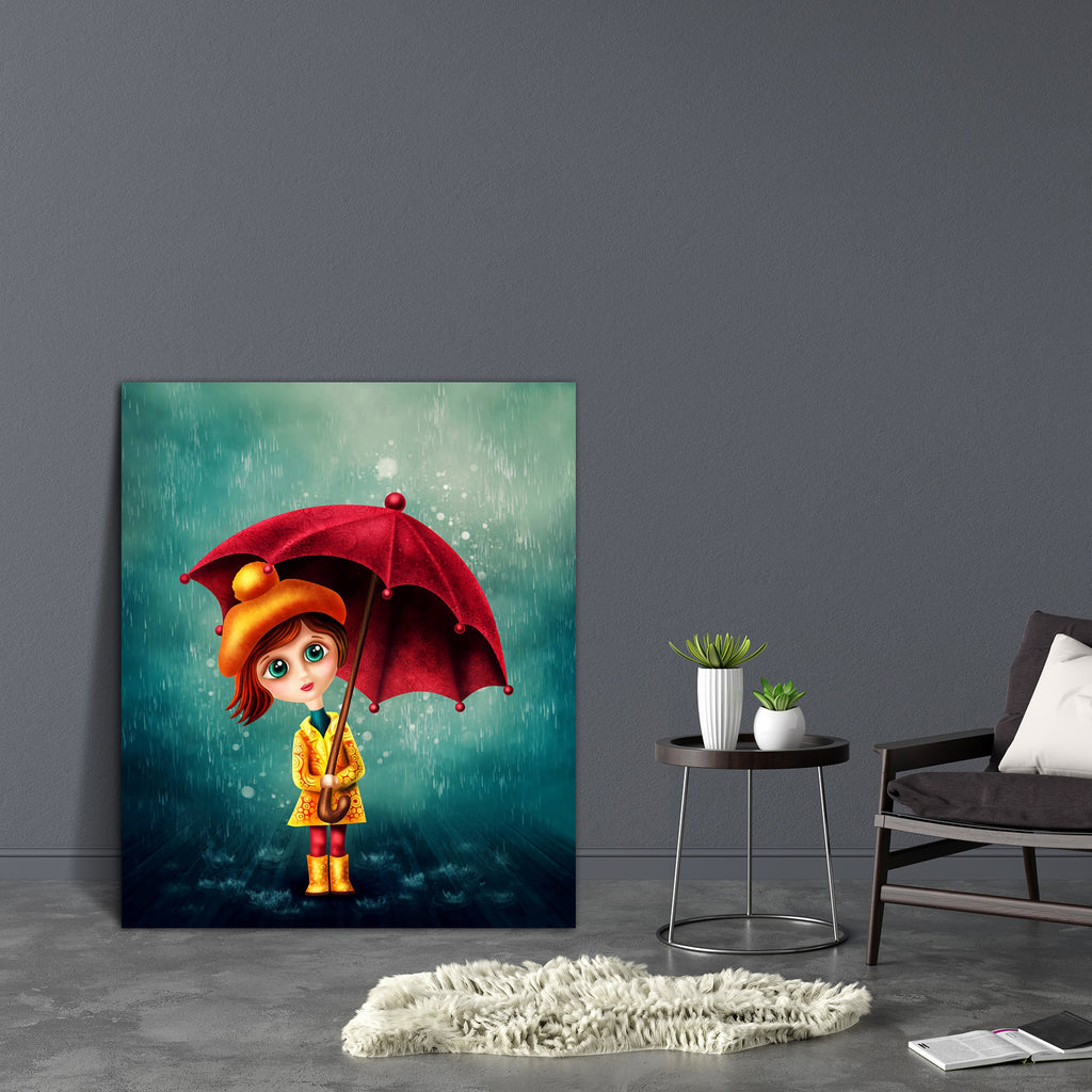 Girl With Umbrella Canvas Painting Synthetic Frame-Paintings MDF Framing-AFF_FR-IC 5004809 IC 5004809, Animated Cartoons, Art and Paintings, Baby, Caricature, Cartoons, Children, Culture, Drawing, Ethnic, Fantasy, Folk Art, Illustrations, Kids, Paintings, Signs and Symbols, Symbols, Traditional, Tribal, World Culture, girl, with, umbrella, canvas, painting, synthetic, frame, alone, art, artwork, autumn, bad, beauty, big, blue, cartoon, child, cute, dark, dress, eyes, fairy, female, folk, hair, illustration,