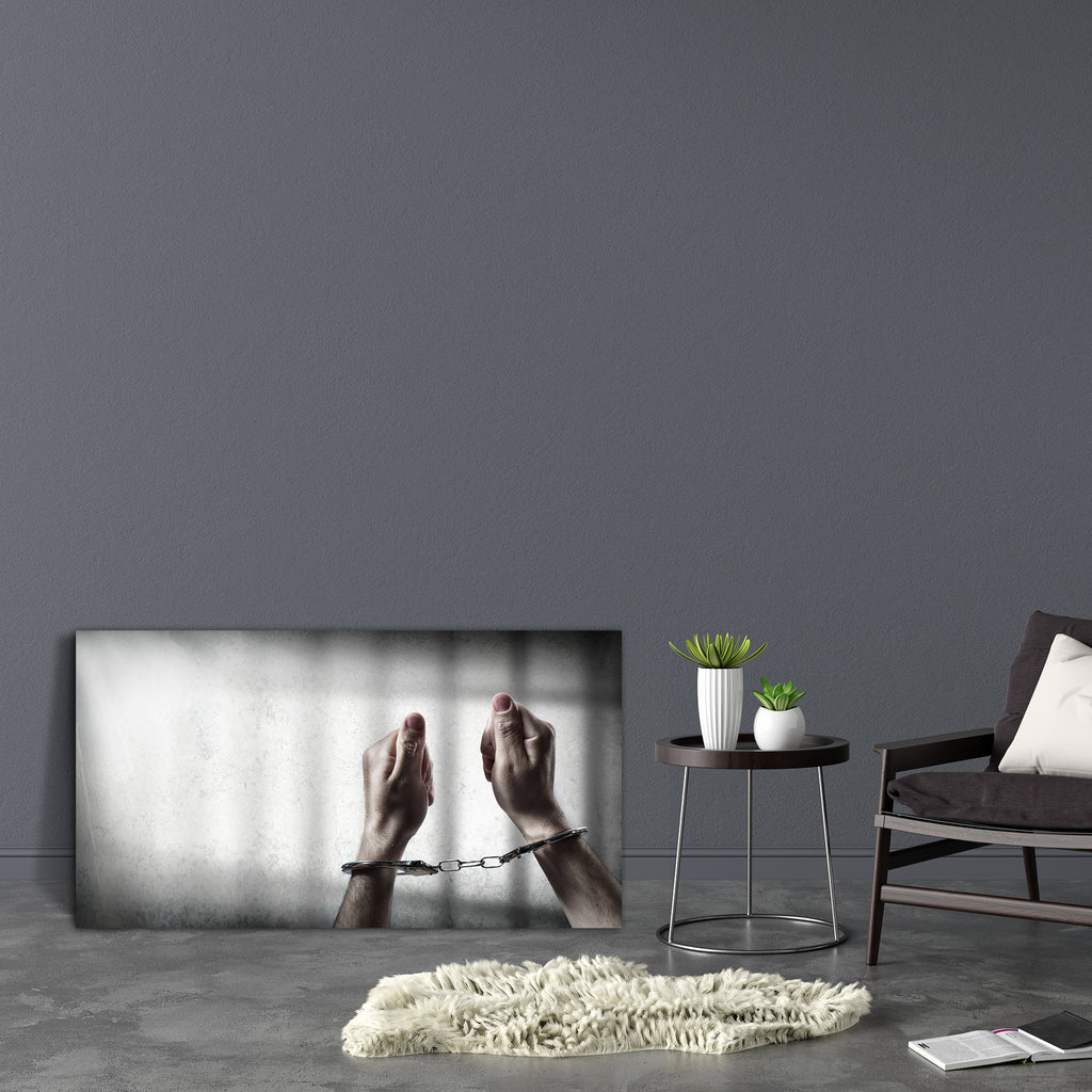 Arrest Man Handcuffed In Cell Prison Canvas Painting Synthetic Frame-Paintings MDF Framing-AFF_FR-IC 5004819 IC 5004819, Space, arrest, man, handcuffed, in, cell, prison, canvas, painting, synthetic, frame, arrested, criminal, law, handcuffs, jail, crime, behind, bars, background, caged, captive, convict, copy, cuff, hands, justice, penitentiary, prisoner, punishment, trapped, artzfolio, wall decor for living room, wall frames for living room, frames for living room, wall art, canvas painting, wall frame, s