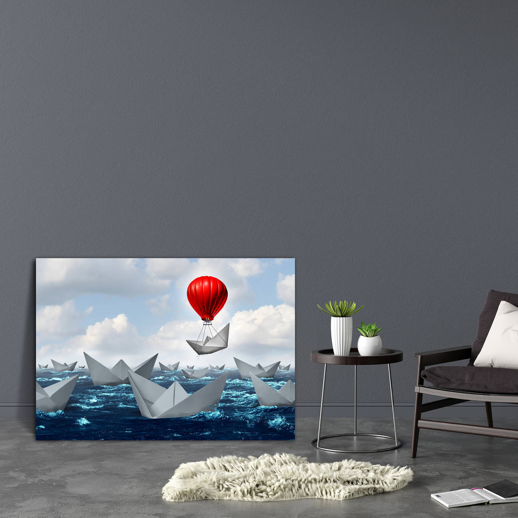Business Advantage Concept Art Canvas Painting Synthetic Frame-Paintings MDF Framing-AFF_FR-IC 5004832 IC 5004832, Abstract Expressionism, Abstracts, Boats, Business, Conceptual, Nautical, Semi Abstract, Signs and Symbols, Sports, Surrealism, Symbols, advantage, concept, art, canvas, painting, synthetic, frame, innovation, different, leadership, surreal, competition, game, changer, success, boat, think, advantages, balloon, balloons, metaphor, difference, thinking, confidence, paper, out, of, the, box, inno