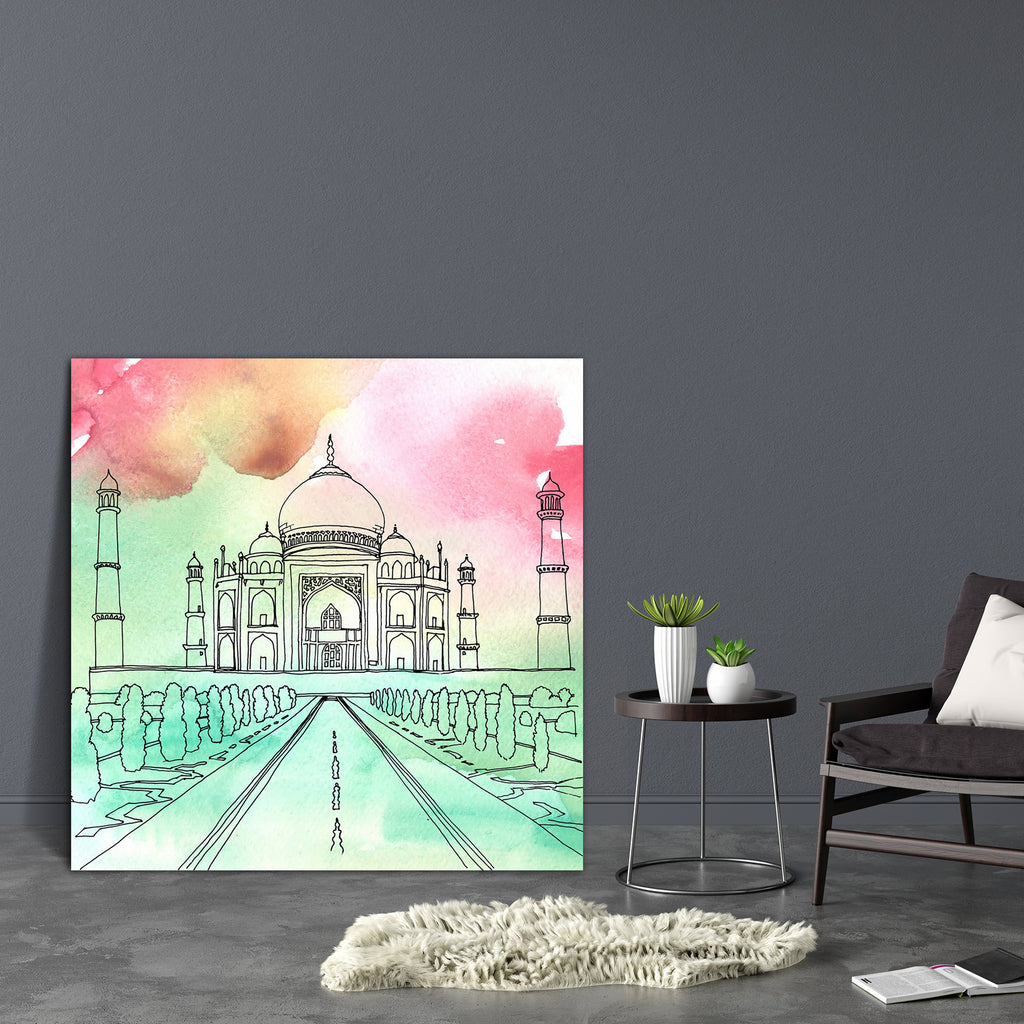 Taj Mahal Agra India D4 Canvas Painting Synthetic Frame-Paintings MDF Framing-AFF_FR-IC 5004837 IC 5004837, Allah, Arabic, Architecture, Art and Paintings, Cities, City Views, Culture, Drawing, Ethnic, Illustrations, Indian, Islam, Landmarks, Paintings, Places, Religion, Religious, Sketches, Traditional, Tribal, Watercolour, World Culture, taj, mahal, agra, india, d4, canvas, painting, synthetic, frame, aquarelle, arts, artwork, building, church, city, color, concepts, creativity, famous, house, image, land