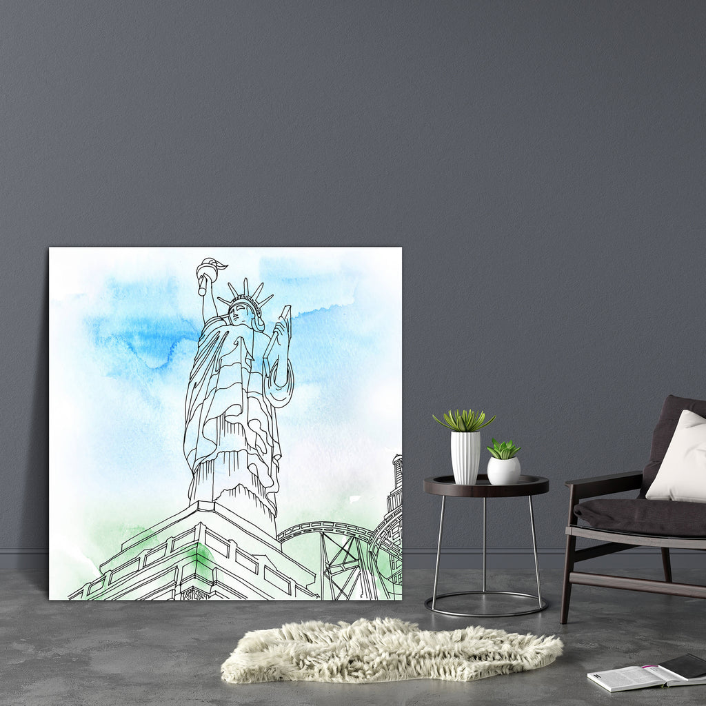 Statue Of Liberty US Canvas Painting Synthetic Frame-Paintings MDF Framing-AFF_FR-IC 5004838 IC 5004838, American, Architecture, Art and Paintings, Cities, City Views, Culture, Drawing, Ethnic, French, Illustrations, Landmarks, Paintings, Places, Sketches, Traditional, Tribal, Watercolour, World Culture, statue, of, liberty, us, canvas, painting, synthetic, frame, america, aquarelle, arts, artwork, city, color, concepts, creativity, famous, freedom, image, independence, landmark, manhattan, new, york, nobod