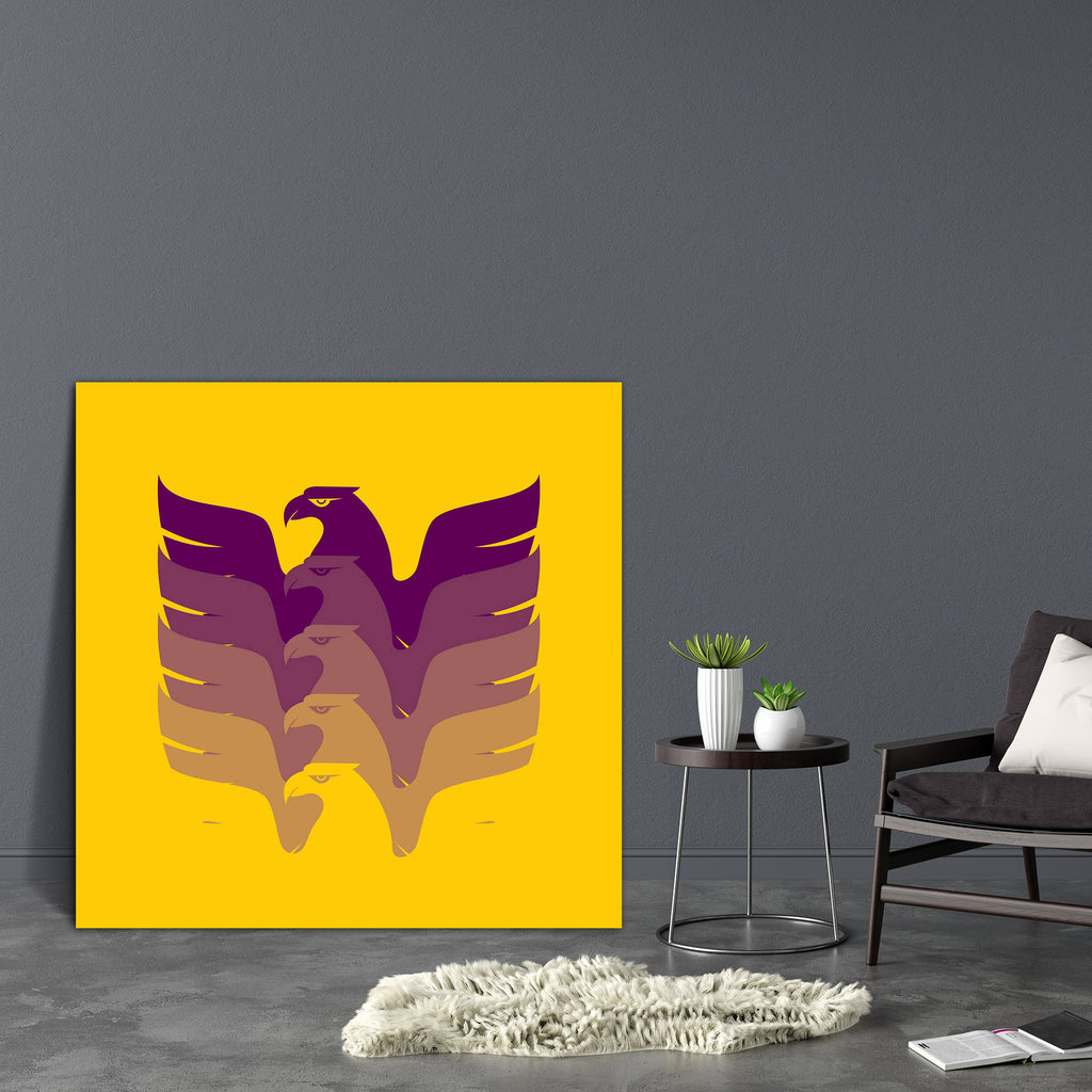 Soaring Eagle Canvas Painting Synthetic Frame-Paintings MDF Framing-AFF_FR-IC 5004840 IC 5004840, Abstract Expressionism, Abstracts, American, Animals, Birds, Black, Black and White, Culture, Digital, Digital Art, Ethnic, Graphic, Icons, Illustrations, Patterns, Semi Abstract, Signs, Signs and Symbols, Symbols, Traditional, Tribal, White, World Culture, soaring, eagle, canvas, painting, synthetic, frame, abstract, america, animal, beak, bird, claw, coat, computer, contour, courage, decoration, design, eleme