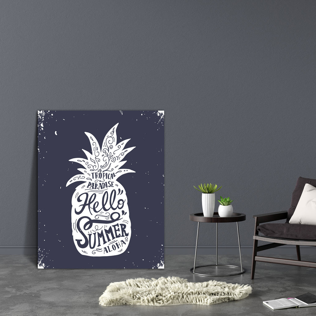 Pineapple Lettering Canvas Painting Synthetic Frame-Paintings MDF Framing-AFF_FR-IC 5004852 IC 5004852, Ancient, Art and Paintings, Botanical, Cuisine, Drawing, Floral, Flowers, Food, Food and Beverage, Food and Drink, Fruit and Vegetable, Fruits, Hand Drawn, Hawaiian, Hipster, Historical, Holidays, Icons, Illustrations, Medieval, Nature, Patterns, Quotes, Signs, Signs and Symbols, Sketches, Tropical, Typography, Vintage, pineapple, lettering, canvas, painting, synthetic, frame, aloha, art, background, badg