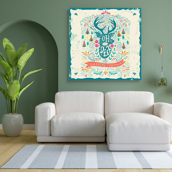 Reindeer D2 Canvas Painting Synthetic Frame-Paintings MDF Framing-AFF_FR-IC 5004864 IC 5004864, Ancient, Animals, Art and Paintings, Botanical, Calligraphy, Drawing, Fashion, Floral, Flowers, Hand Drawn, Hipster, Historical, Illustrations, Love, Medieval, Nature, Retro, Romance, Scenic, Signs, Signs and Symbols, Sketches, Symbols, Text, Typography, Vintage, Wedding, reindeer, d2, canvas, painting, for, bedroom, living, room, engineered, wood, frame, deer, head, animal, art, background, badge, banner, card, 
