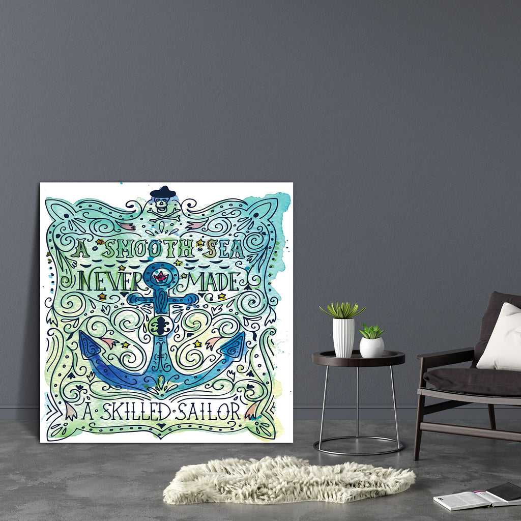 Anchor & Lettering Canvas Painting Synthetic Frame-Paintings MDF Framing-AFF_FR-IC 5004866 IC 5004866, Ancient, Art and Paintings, Botanical, Calligraphy, Drawing, Floral, Flowers, Hearts, Hipster, Historical, Icons, Illustrations, Love, Medieval, Nature, Nautical, Retro, Signs, Signs and Symbols, Sketches, Symbols, Text, Vintage, Watercolour, anchor, lettering, canvas, painting, synthetic, frame, adventure, art, badge, banner, curl, design, doodle, drawn, element, emblem, grunge, hand, heart, icon, illustr