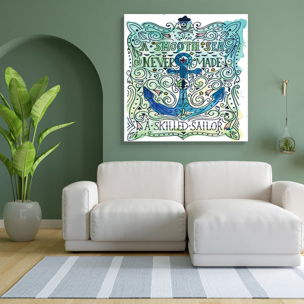Anchor & Lettering Canvas Painting Synthetic Frame-Paintings MDF Framing-AFF_FR-IC 5004866 IC 5004866, Ancient, Art and Paintings, Botanical, Calligraphy, Drawing, Floral, Flowers, Hearts, Hipster, Historical, Icons, Illustrations, Love, Medieval, Nature, Nautical, Retro, Signs, Signs and Symbols, Sketches, Symbols, Text, Vintage, Watercolour, anchor, lettering, canvas, painting, for, bedroom, living, room, engineered, wood, frame, adventure, art, badge, banner, curl, design, doodle, drawn, element, emblem,