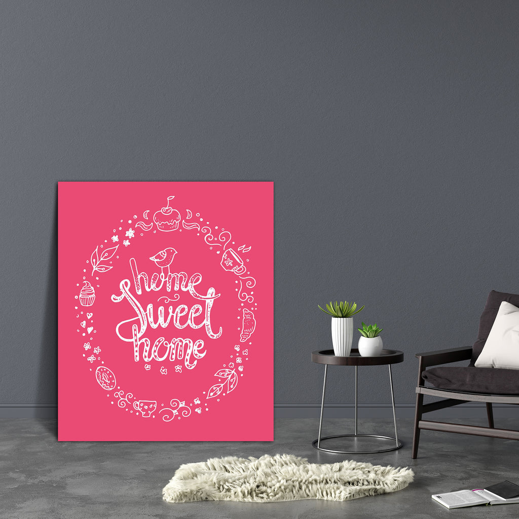 Home Sweet Home D1 Canvas Painting Synthetic Frame-Paintings MDF Framing-AFF_FR-IC 5004875 IC 5004875, Art and Paintings, Birds, Botanical, Calligraphy, Decorative, Digital, Digital Art, Floral, Flowers, Graphic, Illustrations, Inspirational, Motivation, Motivational, Nature, Quotes, Retro, Signs, Signs and Symbols, Text, Typography, home, sweet, d1, canvas, painting, synthetic, frame, art, background, bakery, banner, bird, card, classic, croissant, decoration, design, donut, element, flower, font, hand, ha