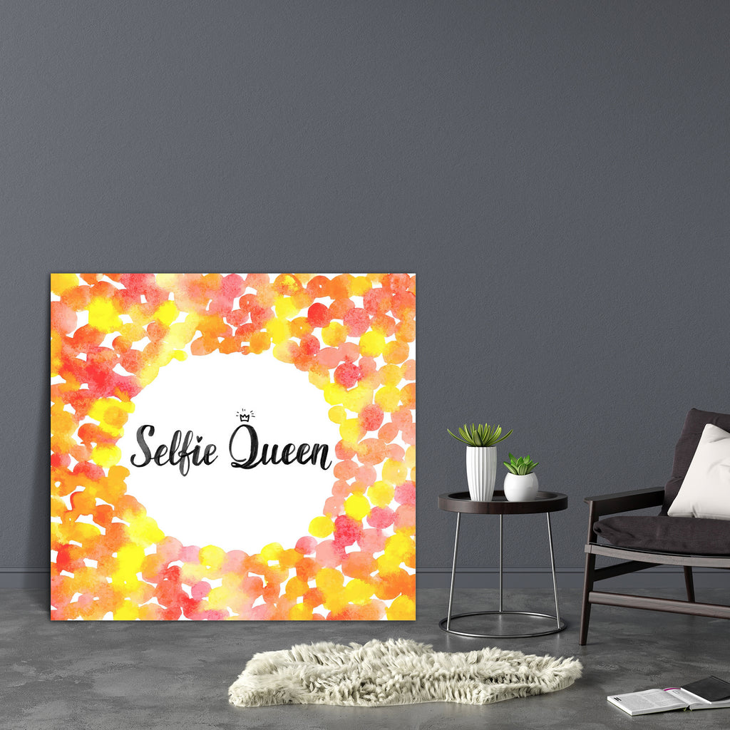 Selfie Queen Canvas Painting Synthetic Frame-Paintings MDF Framing-AFF_FR-IC 5004877 IC 5004877, Abstract Expressionism, Abstracts, Art and Paintings, Black, Black and White, Calligraphy, Digital, Digital Art, Graphic, Hipster, Illustrations, Quotes, Semi Abstract, Signs, Signs and Symbols, Symbols, Text, Watercolour, White, selfie, queen, canvas, painting, synthetic, frame, abstract, art, autumn, background, banner, card, concept, confetti, design, font, fun, hand, handwritten, headline, illustration, isol