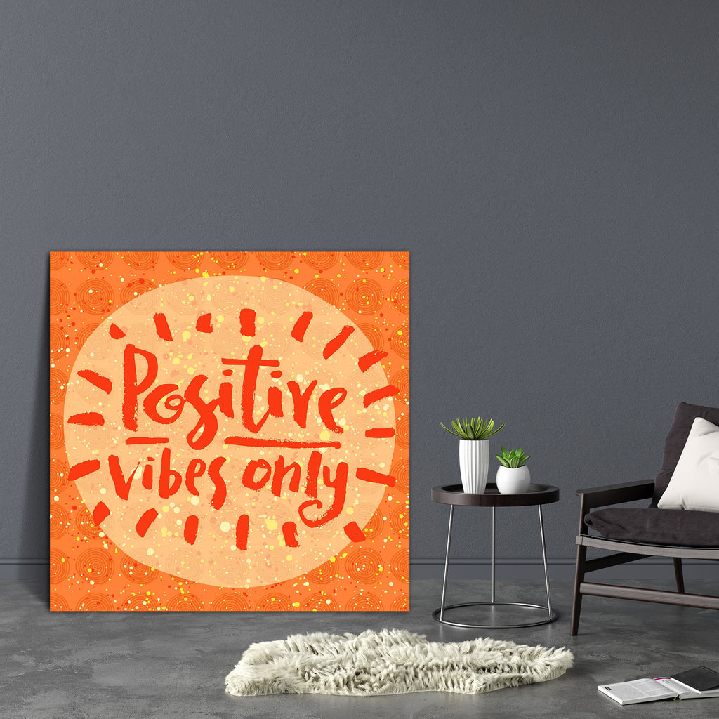Positive Vibes Only D1 Canvas Painting Synthetic Frame-Paintings MDF Framing-AFF_FR-IC 5004879 IC 5004879, Ancient, Digital, Digital Art, Graphic, Hipster, Historical, Illustrations, Inspirational, Medieval, Motivation, Motivational, Patterns, Quotes, Signs, Signs and Symbols, Vintage, Watercolour, positive, vibes, only, d1, canvas, painting, synthetic, frame, thinking, positivity, inspiration, energy, think, quote, artistic, background, brush, calligraphic, card, cloth, creative, cute, design, drawn, enjoy