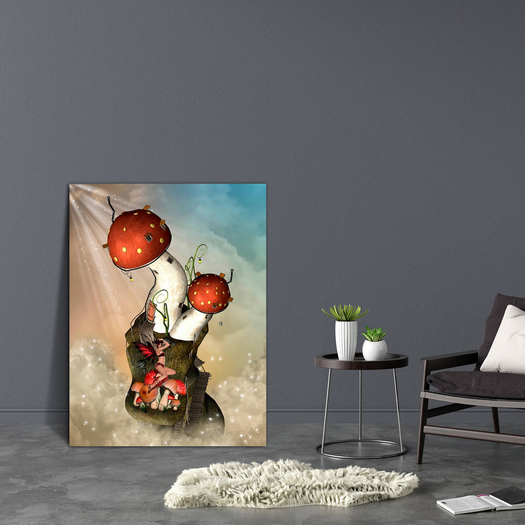 Sky With Mushroom Canvas Painting Synthetic Frame-Paintings MDF Framing-AFF_FR-IC 5004888 IC 5004888, Art and Paintings, Baby, Children, Digital, Digital Art, Fantasy, Graphic, Illustrations, Kids, Landscapes, Nature, Scenic, Stars, sky, with, mushroom, canvas, painting, synthetic, frame, amazing, art, backdrops, background, beautiful, cloud, dream, dreams, dreamy, enchanting, fae, fairy, fairytale, house, illustration, landscape, lighting, magic, manipulation, misty, princess, scenario, scene, structure, t