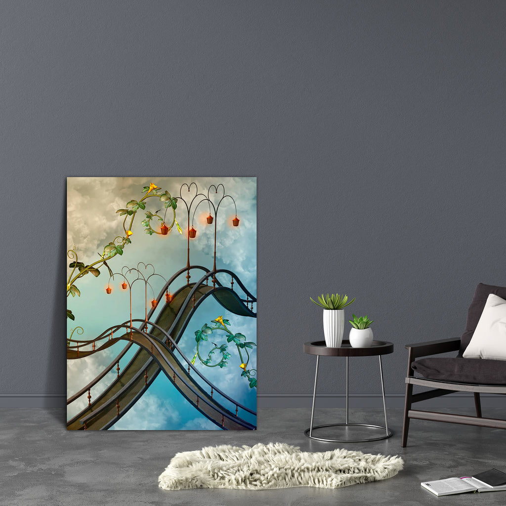 Sky With Bridge Canvas Painting Synthetic Frame-Paintings MDF Framing-AFF_FR-IC 5004889 IC 5004889, Art and Paintings, Baby, Botanical, Children, Digital, Digital Art, Fantasy, Floral, Flowers, Graphic, Illustrations, Kids, Landscapes, Nature, Scenic, Stars, sky, with, bridge, canvas, painting, synthetic, frame, amazing, art, backdrops, background, beautiful, cloud, dream, dreams, dreamy, enchanting, fae, fairy, fairytale, illustration, lamp, landscape, lighting, magic, manipulation, misty, princess, scenar