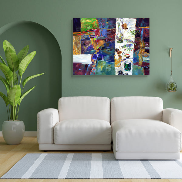 Abstraction Artwork D2 Canvas Painting Synthetic Frame-Paintings MDF Framing-AFF_FR-IC 5004890 IC 5004890, Abstract Expressionism, Abstracts, Art and Paintings, Beverage, Fruit and Vegetable, Fruits, Kitchen, Modern Art, Paintings, Semi Abstract, Signs, Signs and Symbols, Still Life, Wine, abstraction, artwork, d2, canvas, painting, for, bedroom, living, room, engineered, wood, frame, cafeteria, paint, marbled, tea, coffee, still, life, composition, art, cafe, cup, plates, house, oil, design, mix, dishes, f