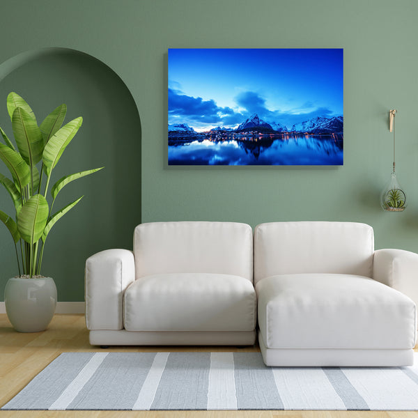 Sunset In Reine Village, Lofoten Islands, Norway D2 Canvas Painting Synthetic Frame-Paintings MDF Framing-AFF_FR-IC 5004893 IC 5004893, Black and White, God Ram, Hinduism, Landscapes, Mountains, Nature, Panorama, Scandinavian, Scenic, Sunrises, Sunsets, White, sunset, in, reine, village, lofoten, islands, norway, d2, canvas, painting, for, bedroom, living, room, engineered, wood, frame, arctic, autumn, blue, coast, cold, dark, europe, fall, fishing, fjord, frost, harbor, harbour, house, ice, island, isle, l