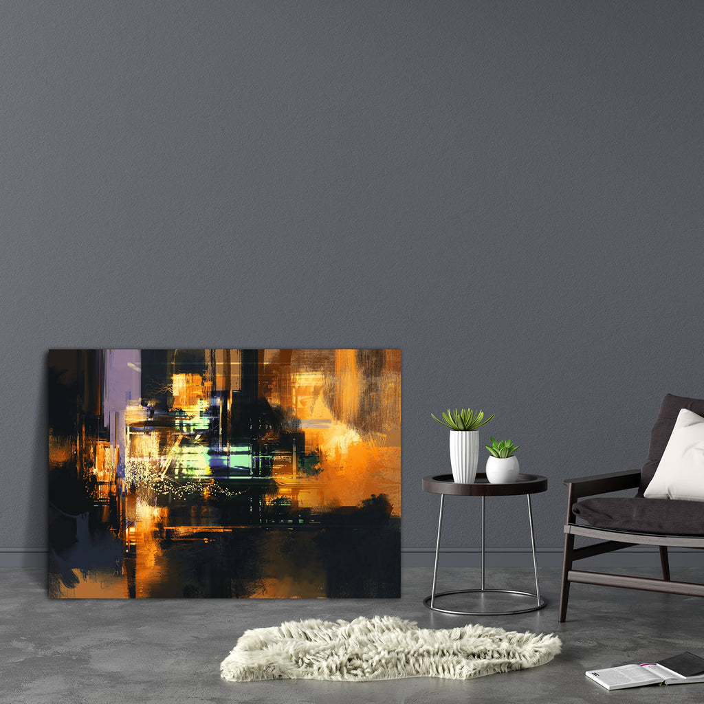 Abstract Artwork D212 Canvas Painting Synthetic Frame - Paintings MDF Framing - ArtzFolio.com