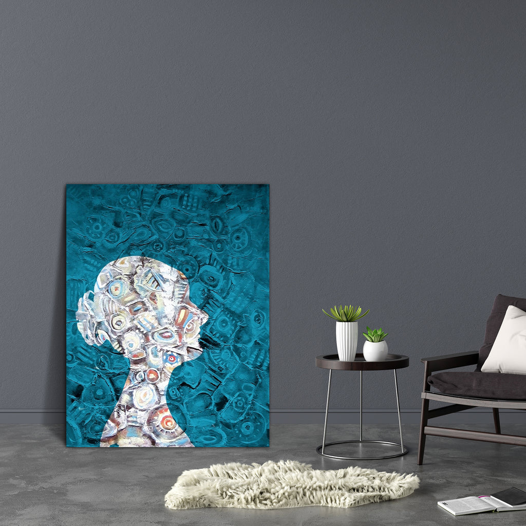 Abstract Artwork D214 Canvas Painting Synthetic Frame - Paintings MDF Framing - ArtzFolio.com