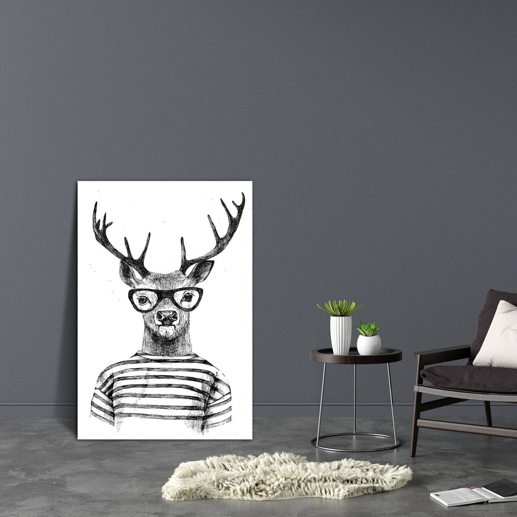 Dressed Up Deer In Hipster Style Canvas Painting Synthetic Frame-Paintings MDF Framing-AFF_FR-IC 5004912 IC 5004912, Ancient, Animals, Art and Paintings, Comedy, Digital, Digital Art, Drawing, Fashion, Graphic, Hand Drawn, Hipster, Historical, Humor, Humour, Illustrations, Medieval, Patterns, Retro, Signs, Signs and Symbols, Sketches, Vintage, dressed, up, deer, in, style, canvas, painting, synthetic, frame, funny, sketch, animal, head, cool, hand, drawn, anthropomorphic, art, background, beautiful, body, b