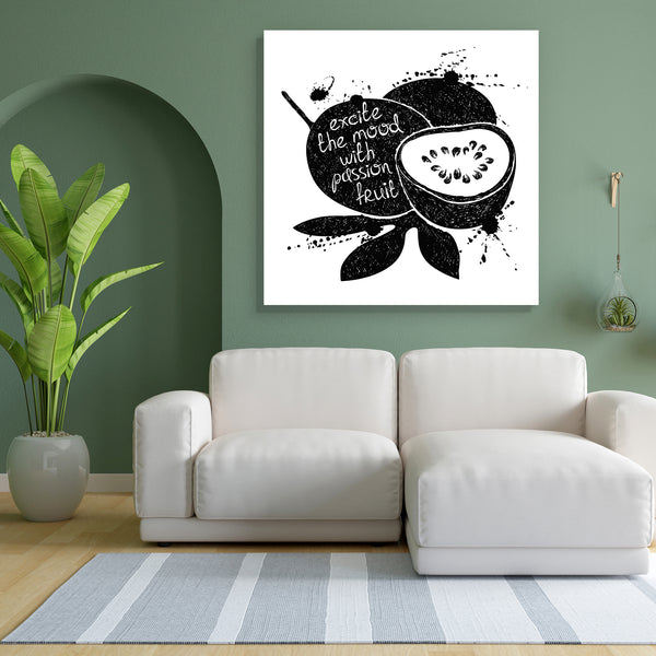 Black Passion Fruit Canvas Painting Synthetic Frame-Paintings MDF Framing-AFF_FR-IC 5004921 IC 5004921, Black, Black and White, Calligraphy, Cuisine, Food, Food and Beverage, Food and Drink, Fruit and Vegetable, Fruits, Hand Drawn, Health, Illustrations, Nature, Quotes, Scenic, Signs, Signs and Symbols, Splatter, Symbols, Text, Tropical, Typography, White, passion, fruit, canvas, painting, for, bedroom, living, room, engineered, wood, frame, background, blot, card, concept, creative, design, dessert, diet, 