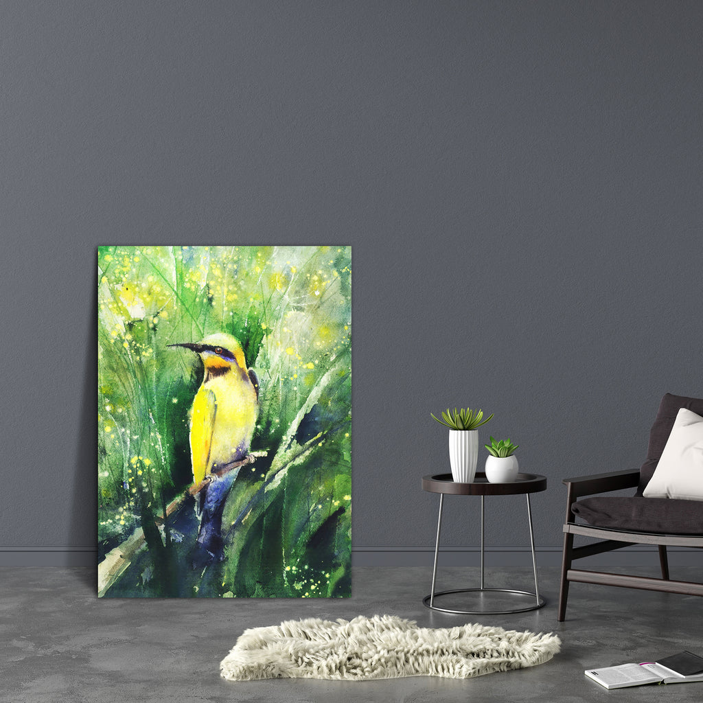 Tropical Bird Sitting On A Branch Canvas Painting Synthetic Frame-Paintings MDF Framing-AFF_FR-IC 5004931 IC 5004931, Animals, Art and Paintings, Birds, Drawing, Illustrations, Nature, Paintings, Scenic, Seasons, Sketches, Tropical, Watercolour, Wildlife, bird, sitting, on, a, branch, canvas, painting, synthetic, frame, animal, art, artwork, beak, bright, claw, color, colorful, environment, feather, forest, illustration, image, jungle, nobody, one, outdoors, paint, painted, season, single, sketch, summer, t