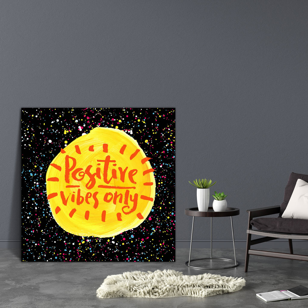 Positive Vibes Only D2 Canvas Painting Synthetic Frame-Paintings MDF Framing-AFF_FR-IC 5004939 IC 5004939, Ancient, Digital, Digital Art, Graphic, Hipster, Historical, Illustrations, Inspirational, Medieval, Motivation, Motivational, Patterns, Quotes, Signs, Signs and Symbols, Vintage, Watercolour, positive, vibes, only, d2, canvas, painting, synthetic, frame, artistic, background, brush, calligraphic, card, cloth, creative, cute, design, drawn, energy, enjoy, grunge, hand, handmade, handwritten, illustrati