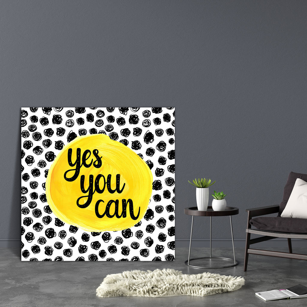 Yes You Can Canvas Painting Synthetic Frame-Paintings MDF Framing-AFF_FR-IC 5004942 IC 5004942, Art and Paintings, Calligraphy, Digital, Digital Art, Drawing, Graphic, Hand Drawn, Hipster, Illustrations, Inspirational, Motivation, Motivational, Quotes, Signs, Signs and Symbols, Splatter, Text, Watercolour, yes, you, can, canvas, painting, synthetic, frame, quote, art, background, banner, bright, calligraphic, card, concept, creative, date, decoration, design, element, energy, font, greeting, hand, drawn, il