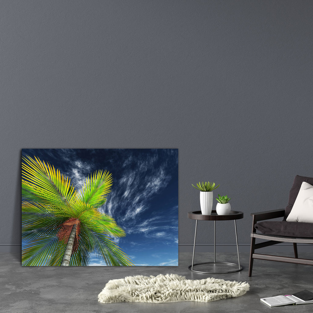 Palm Tree Towards The Sky Canvas Painting Synthetic Frame-Paintings MDF Framing-AFF_FR-IC 5004952 IC 5004952, 3D, Automobiles, Holidays, Illustrations, Landscapes, Scenic, Sunsets, Transportation, Travel, Vehicles, palm, tree, towards, the, sky, canvas, painting, synthetic, frame, background, beach, cloud, evening, holiday, illustration, landscape, ocean, render, sea, sunny, sunset, vacation, water, white, sand, artzfolio, wall decor for living room, wall frames for living room, frames for living room, wall