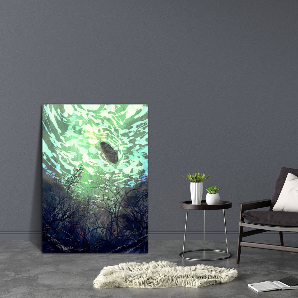 Underwater View Canvas Painting Synthetic Frame-Paintings MDF Framing-AFF_FR-IC 5004964 IC 5004964, Abstract Expressionism, Abstracts, Art and Paintings, Boats, Digital, Digital Art, Fantasy, Graphic, Illustrations, Nature, Nautical, Paintings, Scenic, Semi Abstract, Signs, Signs and Symbols, Watercolour, underwater, view, canvas, painting, synthetic, frame, abstract, abyss, acrylic, art, artistic, background, beautiful, beauty, below, blue, boat, branch, bright, clear, color, concept, cover, day, deep, des