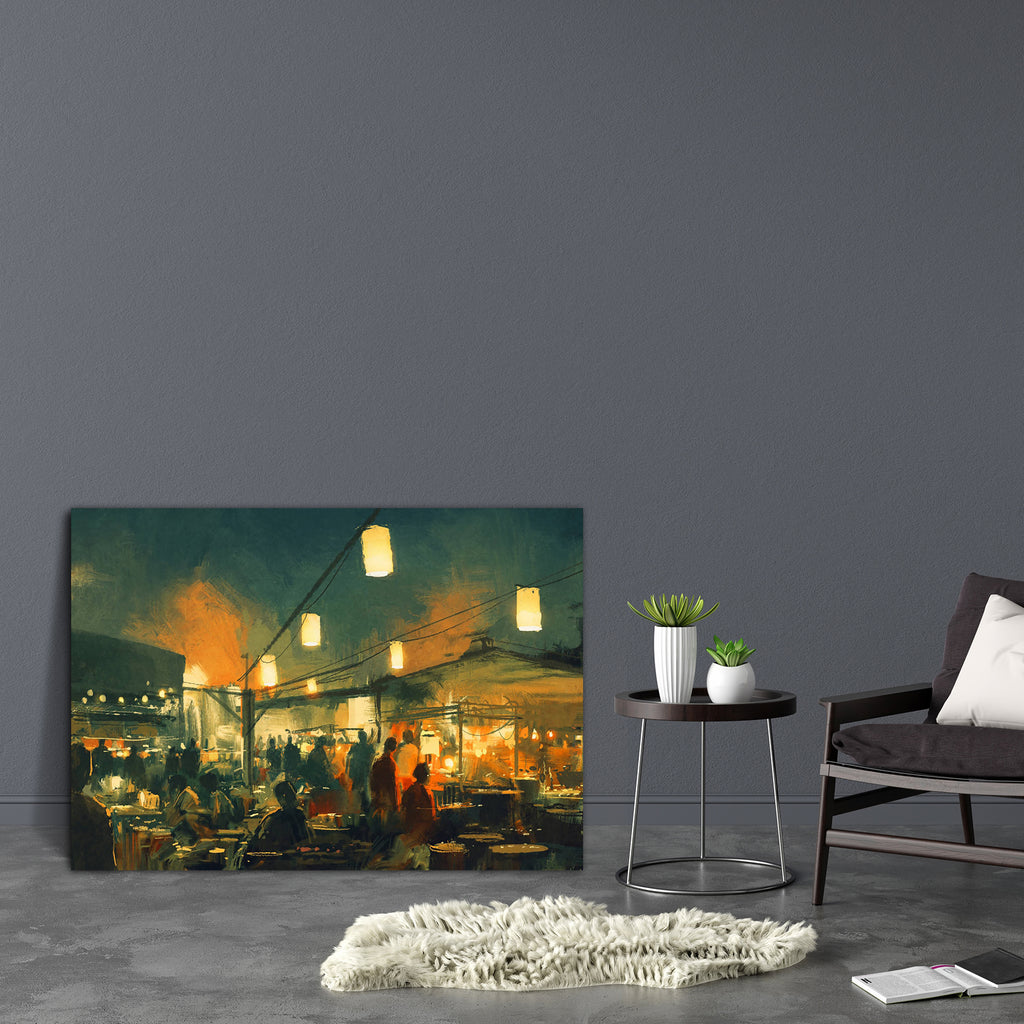 People Walking In The Market Canvas Painting Synthetic Frame-Paintings MDF Framing-AFF_FR-IC 5004968 IC 5004968, Abstract Expressionism, Abstracts, Ancient, Art and Paintings, Asian, Automobiles, Business, Cities, City Views, Cuisine, Culture, Digital, Digital Art, Ethnic, Food, Food and Beverage, Food and Drink, Graphic, Historical, Illustrations, Medieval, Paintings, People, Semi Abstract, Signs, Signs and Symbols, Sketches, Traditional, Transportation, Travel, Tribal, Urban, Vehicles, Vintage, Watercolou