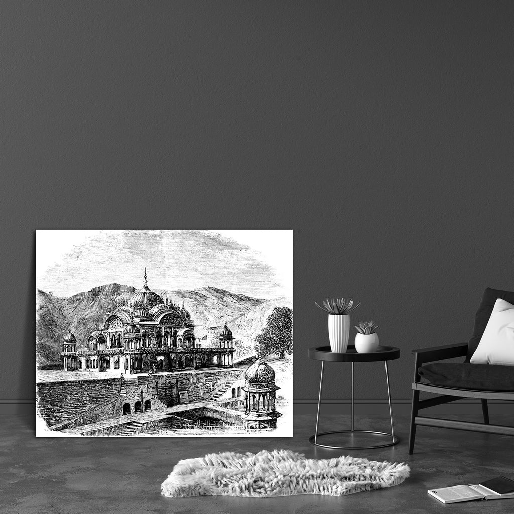 Alwar India Canvas Painting Synthetic Frame-Paintings MDF Framing-AFF_FR-IC 5004992 IC 5004992, Ancient, Architecture, Drawing, Historical, Illustrations, Indian, Landmarks, Landscapes, Medieval, Places, Scenic, Victorian, Vintage, alwar, india, canvas, painting, synthetic, frame, antique, engraving, illustration, landmark, landscape, monument, artzfolio, wall decor for living room, wall frames for living room, frames for living room, wall art, canvas painting, wall frame, scenery, panting, paintings for li