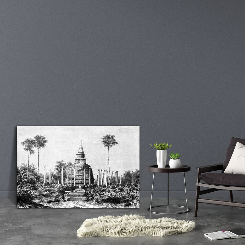 Thuparamaya Sri Lanka Canvas Painting Synthetic Frame-Paintings MDF Framing-AFF_FR-IC 5004995 IC 5004995, Ancient, Architecture, Drawing, Historical, Illustrations, Landmarks, Landscapes, Medieval, Places, Scenic, Victorian, Vintage, thuparamaya, sri, lanka, canvas, painting, synthetic, frame, antique, buddhist, dagoba, engraving, illustration, landmark, landscape, monument, temple, artzfolio, wall decor for living room, wall frames for living room, frames for living room, wall art, canvas painting, wall fr