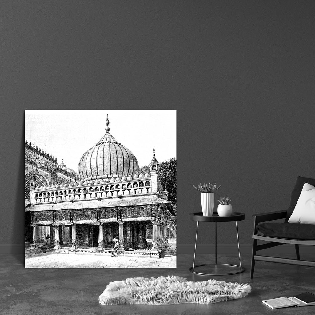 Ornate Tomb Delhi India Canvas Painting Synthetic Frame-Paintings MDF Framing-AFF_FR-IC 5005004 IC 5005004, Ancient, Architecture, Drawing, Historical, Illustrations, Indian, Landscapes, Medieval, Places, Scenic, Victorian, Vintage, ornate, tomb, delhi, india, canvas, painting, synthetic, frame, antique, engraving, illustration, landscape, monument, artzfolio, wall decor for living room, wall frames for living room, frames for living room, wall art, canvas painting, wall frame, scenery, panting, paintings f