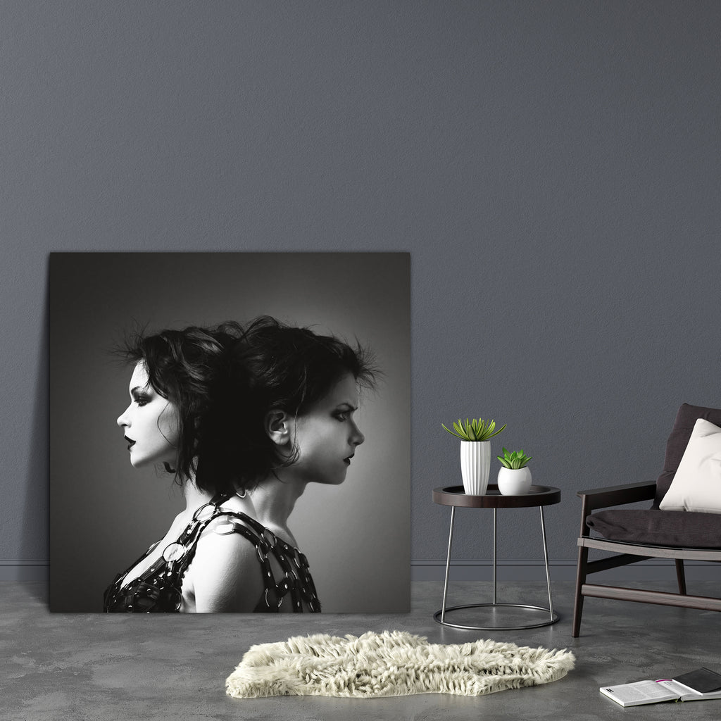 Two Faced Artwork Canvas Painting Synthetic Frame-Paintings MDF Framing-AFF_FR-IC 5005044 IC 5005044, Art and Paintings, Cities, City Views, Conceptual, Individuals, Nature, Portraits, Scenic, two, faced, artwork, canvas, painting, synthetic, frame, androgyne, archetype, art, attitude, boy, change, concept, conflict, consciousness, dark, deception, duplicity, ego, face, female, feminism, gender, girl, head, human, janus, male, man, mind, monochrome, opposing, opposites, opposition, part, person, portrait, p