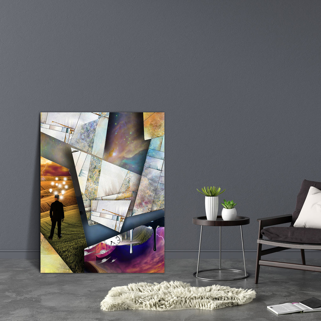 Futurism Abstract D2 Canvas Painting Synthetic Frame-Paintings MDF Framing-AFF_FR-IC 5005062 IC 5005062, Abstract Expressionism, Abstracts, Art and Paintings, Conceptual, Decorative, Digital, Digital Art, Futurism, Geometric, Geometric Abstraction, Graphic, Modern Art, Patterns, Semi Abstract, Signs, Signs and Symbols, abstract, d2, canvas, painting, synthetic, frame, abstraction, angle, angular, art, artistic, artwork, background, clock, colorful, contemporary, creative, depth, design, diagonal, dimension,