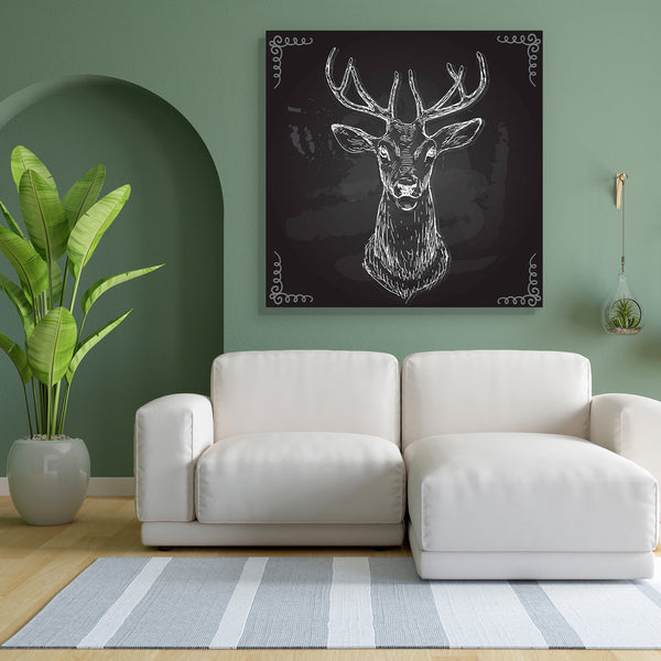 Deer D4 Canvas Painting Synthetic Frame-Paintings MDF Framing-AFF_FR-IC 5005086 IC 5005086, Abstract Expressionism, Abstracts, Ancient, Animals, Animated Cartoons, Art and Paintings, Black and White, Caricature, Cartoons, Christianity, Digital, Digital Art, Drawing, Graphic, Hand Drawn, Historical, Illustrations, Individuals, Medieval, Nature, Paintings, Portraits, Retro, Scenic, Semi Abstract, Signs, Signs and Symbols, Sketches, Symbols, Vintage, White, Wildlife, deer, d4, canvas, painting, for, bedroom, l