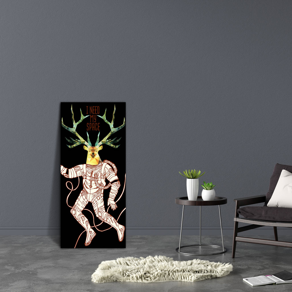 Deer Astronaut & Quote Canvas Painting Synthetic Frame-Paintings MDF Framing-AFF_FR-IC 5005092 IC 5005092, Abstract Expressionism, Abstracts, Ancient, Animated Cartoons, Art and Paintings, Astronomy, Caricature, Cartoons, Cosmology, Decorative, Digital, Digital Art, Graphic, Hearts, Historical, Icons, Illustrations, Inspirational, Love, Medieval, Motivation, Motivational, People, Quotes, Retro, Romance, Science Fiction, Semi Abstract, Signs, Signs and Symbols, Space, Stars, Vintage, deer, astronaut, quote, 