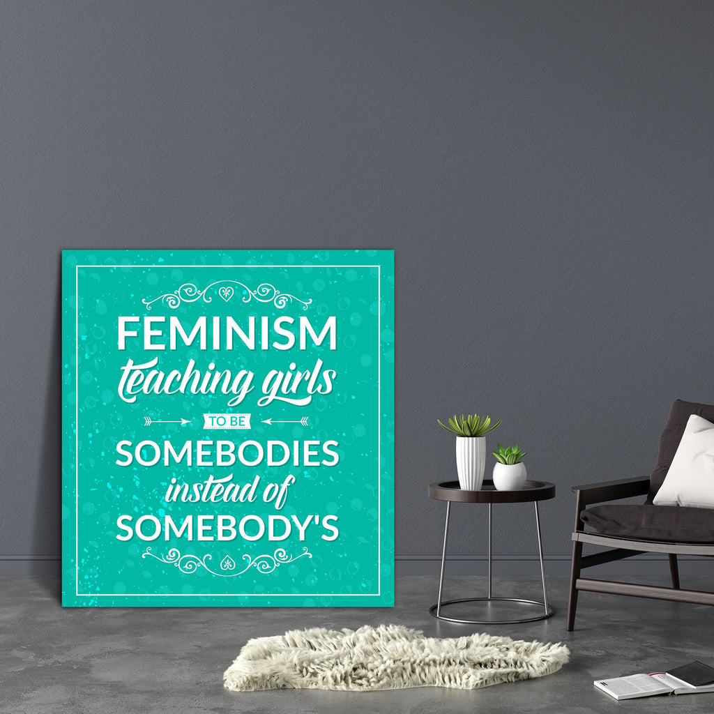 Feminism Teaching Girls Canvas Painting Synthetic Frame-Paintings MDF Framing-AFF_FR-IC 5005101 IC 5005101, Calligraphy, Digital, Digital Art, Graphic, Illustrations, Inspirational, Motivation, Motivational, Quotes, Signs and Symbols, Symbols, Text, Typography, feminism, teaching, girls, canvas, painting, synthetic, frame, artistic, blue, campaign, card, concept, decoration, equal, equality, expression, female, feminine, feminist, freedom, gender, girl, girly, inequality, inspiration, liberty, lifestyle, me