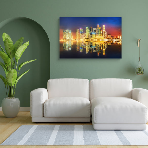 Singapore Skyline & View Of Marina Bay D5 Canvas Painting Synthetic Frame-Paintings MDF Framing-AFF_FR-IC 5005109 IC 5005109, Architecture, Asian, Automobiles, Business, Cities, City Views, God Ram, Hinduism, Landscapes, Modern Art, Panorama, Scenic, Skylines, Sunsets, Transportation, Travel, Urban, Vehicles, singapore, skyline, view, of, marina, bay, d5, canvas, painting, for, bedroom, living, room, engineered, wood, frame, asia, bridge, building, center, central, city, cityscape, commercial, district, dow