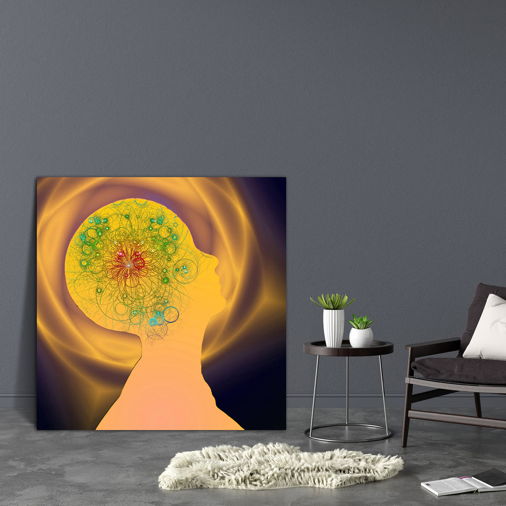 Human Head Radiates Canvas Painting Synthetic Frame-Paintings MDF Framing-AFF_FR-IC 5005114 IC 5005114, Abstract Expressionism, Abstracts, Conceptual, Digital, Digital Art, Graphic, Icons, Illustrations, Inspirational, Memories, Motivation, Motivational, Semi Abstract, Signs, Signs and Symbols, Symbols, human, head, radiates, canvas, painting, synthetic, frame, abstract, artwork, background, brain, brainstorm, bright, concentration, concept, conscious, consciousness, creative, creativity, design, dreams, dr