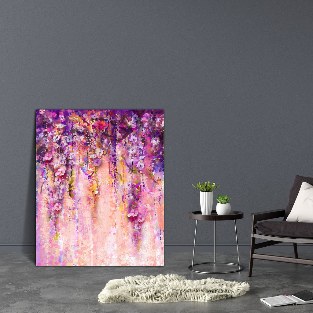 Pink & Violet Flowers Canvas Painting Synthetic Frame-Paintings MDF Framing-AFF_FR-IC 5005121 IC 5005121, Abstract Expressionism, Abstracts, Art and Paintings, Botanical, Floral, Flowers, Landscapes, Nature, Paintings, Parents, Scenic, Seasons, Semi Abstract, Signs, Signs and Symbols, Space, Watercolour, pink, violet, canvas, painting, synthetic, frame, flower, watercolor, abstract, purple, background, oil, wisteria, watercolors, colorful, art, artwork, bloom, blossom, blur, blurred, bokeh, bright, brush, c