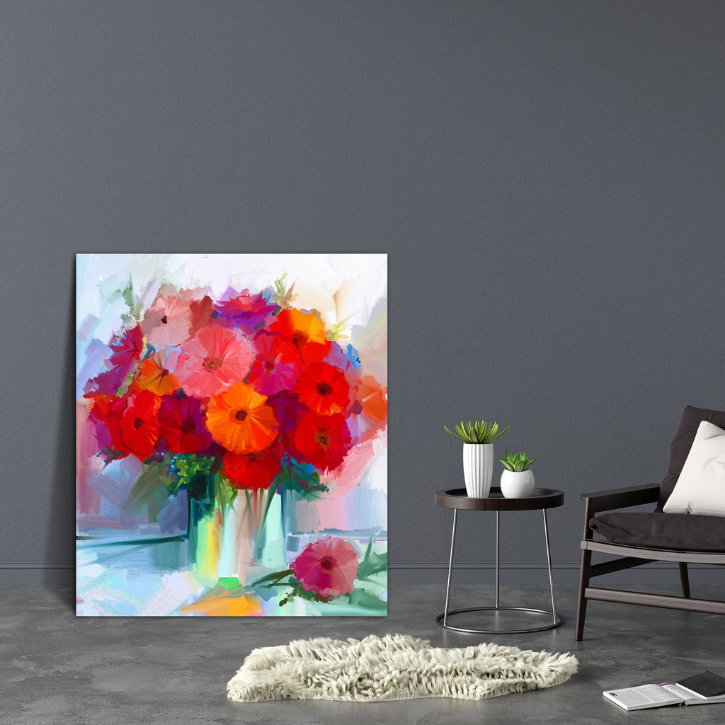 Still Life A Bouquet Of Flowers D1 Canvas Painting Synthetic Frame-Paintings MDF Framing-AFF_FR-IC 5005123 IC 5005123, Abstract Expressionism, Abstracts, Art and Paintings, Botanical, Decorative, Drawing, Floral, Flowers, Illustrations, Modern Art, Nature, Paintings, Semi Abstract, still, life, a, bouquet, of, d1, canvas, painting, synthetic, frame, oil, abstract, acrylic, art, artistic, artwork, background, bloom, blossom, bright, brush, card, closeup, color, daisy, decoration, flora, flower, foliage, frag