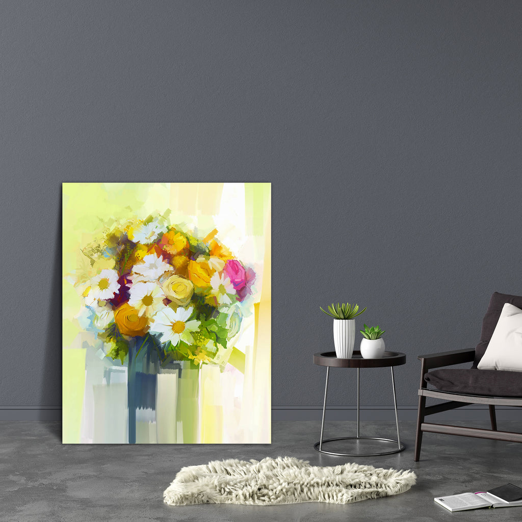 Still Life A Bouquet Of Flowers D2 Canvas Painting Synthetic Frame-Paintings MDF Framing-AFF_FR-IC 5005127 IC 5005127, Abstract Expressionism, Abstracts, Art and Paintings, Black and White, Botanical, Decorative, Floral, Flowers, Illustrations, Impressionism, Modern Art, Nature, Paintings, Scenic, Semi Abstract, Signs, Signs and Symbols, White, still, life, a, bouquet, of, d2, canvas, painting, synthetic, frame, abstract, acrylic, art, background, beautiful, bloom, blossom, branch, bright, brush, bunch, cha